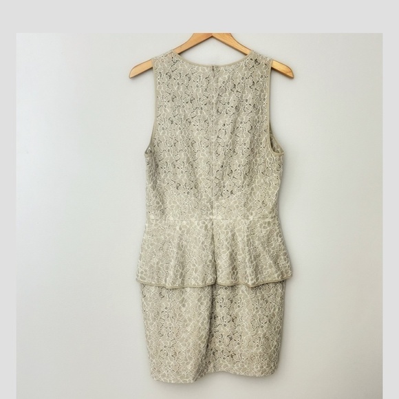 Sachin + Babi Anthropologie Dress Lace Peplum Mini Dress Occasion Sleeveless 12 - Picture 3 of 13